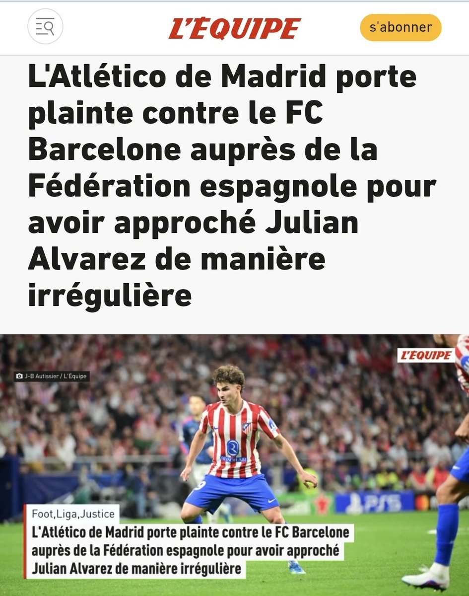 AnsyenAn's tweet photo. @Betclic Malgré la déclaration en mondovision de Julian Alvarez, l’Atletico ne s’est pas dégonflé. Objectif : rester l’officiel relou, coûte que coûte. https://t.co/ZK8tjf01t7