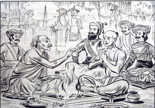 HinduJagrutiOrg's tweet photo. छत्रपती शिवाजी महाराज हे केवळ पराक्रमी योद्धा नव्हते, तर एक अत्यंत दूरदृष्टी असलेले समाजसुधारक होते. 🚩

परकीय आक्रमकांच्या दबावाला बळी पडलेल्या बांधवांना पुन्हा सन्मानाने स्वधर्मात आणण्यासाठी त्यांनी ३५० वर्षांपूर्वी 'शुद्धीकरण' चळवळ उभारली. 

वर्ष १६६६ मध्ये मुगलांनी Netaji Palkar यांना बंदी बनवले. दीर्घकाळ बंदीवास आणि अत्याचारांनंतर त्यांच्यावर इस्लाम स्वीकारण्यासाठी दबाव आणला गेला. अखेर त्यांचे धर्मांतर घडवून आणून त्यांचे नाव महंमद कुली खान' ठेवण्यात आले आणि त्यांना मुगल सैन्यात सेवा करण्यासाठी भाग पाडण्यात आले.

काही वर्षांनंतर संधी मिळताच नेताजी पालकर मुगलांच्या तावडीतून सुटून रायगडला पोचले.

छत्रपती शिवाजी महाराजांनी वैदिक पद्धतीने त्यांचे शुद्धीकरण करून सन्मानपूर्वक पुन्हा हिंदु धर्मात प्रवेश करून घेतला.

या ऐतिहासिक घटनेची तिथी होती आषाढ वद्य चतुर्थी !
चला तर मग... या वर्षापासून या दिवसाचे स्मरण #राष्ट्रीय_शुद्धिकरण_दिन म्हणून करूया !

छत्रपती शिवाजी महाराज की जय !

@Ramesh_hjs @SG_HJS @SachdevaAmita