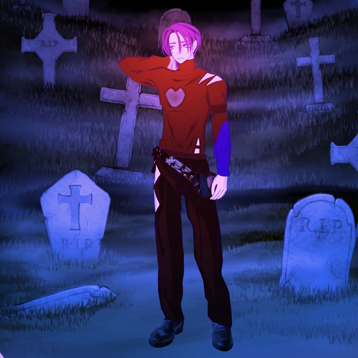 SAM2Ubru's tweet photo. OC ARTWORK! Meet the best Grim Reaper Sam :) 
#ocartwork #digitalart #art https://t.co/xlqvASYMKN