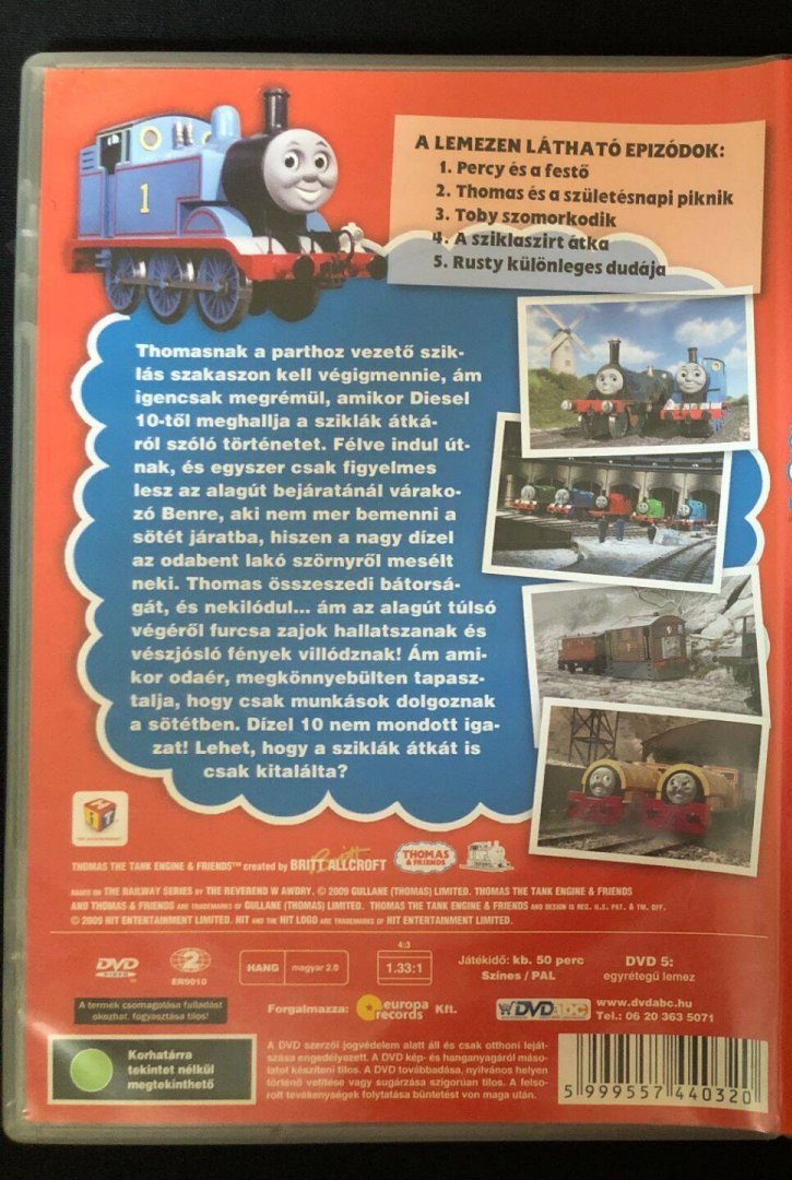 HunTTTEFacts's tweet photo. DID YOU KNOW? The Hungarian DVD description for Bold and Brave mentions Diesel 10 as the one who tells Thomas about the curse of the cliffs instead of Diesel. #TTTE https://t.co/WXfQinynfs