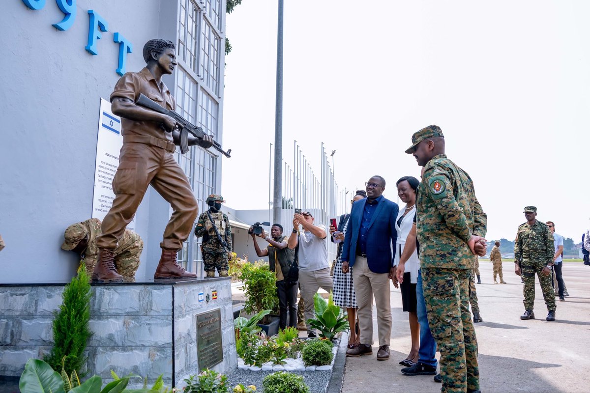 ChrisOMagezi's tweet photo. Gen Kainerugaba Unveils Yoni Netanyahu Monument at Old Entebbe Terminal, Reaffirms Uganda-Israel Ties

Entebbe, Saturday 1 August 2026

The Chief of Defence Forces, General Muhoozi Kainerugaba, has presided over the unveiling of a memorial monument dedicated to Lieutenant Colonel Yonatan "Yoni" Netanyahu at the historic Old Entebbe Terminal, framing the occasion as a testament to the enduring security partnership, mutual trust, and diplomatic reconciliation between Uganda and Israel. The fallen hero was the older brother of Israeli Prime Minister Benjamin Netanyahu.

Speaking at the event, Gen Kainerugaba highlighted the historic significance of honoring the fallen Israeli commando on the very grounds where he lost his life during the 1976 hostage rescue operation.

"It is a great honor and privilege to join you at this historic site as we unveil this monument to Lieutenant Colonel Yonatan 'Yoni' Netanyahu, the courageous commander of the Israeli rescue force whose leadership and ultimate sacrifice during the Entebbe raid of 4th July 1976 has become an enduring symbol of courage, duty, and selfless service," Gen Kainerugaba said.

The Ugandan CDF stressed that the monument represents a shared commitment to universal military and humanitarian values rather than simply reflecting on past tragedy.

"Today, this memorial stands not only in remembrance of a distinguished soldier, but also as a tribute to the enduring values he embodied: courage in the face of danger, unwavering commitment to protecting innocent lives, and steadfast devotion to duty," he declared.

"Monuments are more than stone and bronze. They preserve memory, teach history, and inspire future generations. This monument, therefore, carries significance far beyond commemorating one brave individual."

In his address, Gen Kainerugaba also paid tribute to the civilian hostages who lost their lives during the July 1976 crisis, naming Jean-Jacques Maimoni, Pasco Cohen, Ida Borochovitch, and Dora Bloch.

"As we gather here, we also respectfully remember the innocent hostages who lost their lives during those tragic events," Gen Kainerugaba said. "Their memory remains an important part of this solemn history."

In an assessment of the 1976 confrontation, Gen Kainerugaba acknowledged the Ugandan soldiers who died in the battle while making a clear distinction between today's democratic state and the regime of dictator Idi Amin.

"We also recognize today the Ugandan soldiers who fought valiantly that day in what they believed was a justified cause," Gen Kainerugaba noted. "Of course, today we know that the government of Idi Amin, which they served, was a brutal dictatorship which did not represent the Ugandan people in any way."

He emphasized that Uganda has since evolved into a constitutional democracy dedicated to international cooperation and peaceful engagement.

"The events that unfolded here in July 1976 remain one of the most significant episodes in modern history. They occurred during one of the darkest periods in our country's history. Today, however, Uganda is a constitutional democracy committed to peaceful coexistence and constructive engagement with the international community," Kainerugaba added.

Pointing to historical ties, Gen Kainerugaba reaffirmed Uganda's commitment to deepening strategic and security alignment with Israel.

"The friendship between Uganda and Israel extends well beyond the events of 1976. Our two countries have enjoyed good relations for a long time now, founded on mutual respect and practical cooperation," Gen Kainerugaba said.

Outlining the path forward, Kainerugaba urged both nations to continue standing together against global security threats and violent extremism.

"As we look to the future, we remain committed to deepening our cooperation across all areas of mutual interest while working together to advance peace, security, innovation, and sustainable development," he concluded.