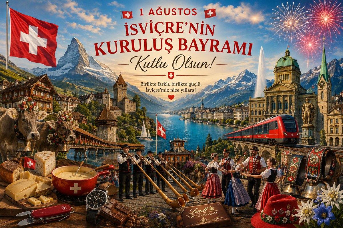 24Tercanli24's tweet photo. 1. Ağustos.1291 İsviçrenin Kuruluş Bayramı Kutlu olsun🇨🇭 #Schweiz #Helvetia #Suisse https://t.co/1uDMLLLtxL