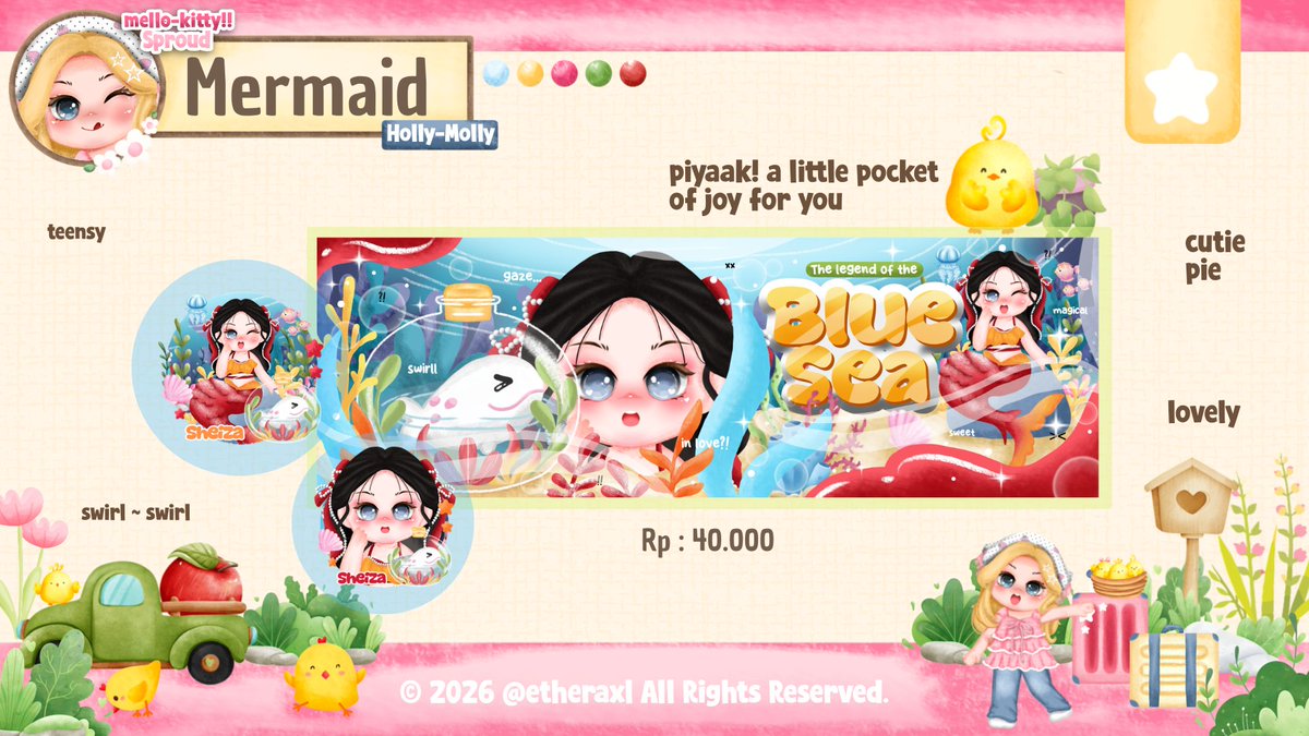 etheraxl's tweet photo. 🎀🖇 help rt #bealanja thankyou.!!

HemLLo~mellonions 🍡 catalog chibi mermaid ver. 02 sudah datang dan bisa dipesan!! 

🫙.. jika ada kesamaan dengan ba lain bisa hubungi aku ya..

🍭..semua layout dibawah ufs atau bisa di beli ya, syum ambik favorit kalian segera..!! 

Cek alt. https://t.co/N6LEiTW3wj
