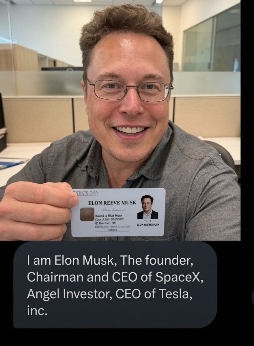 ELON7dy's tweet photo. Have you been receiving messages from people claiming to be Elon Musk?

For Safety reasons do not respond to Direct Messages of people claiming to be Elon Musk https://t.co/4wXL0fHbEe