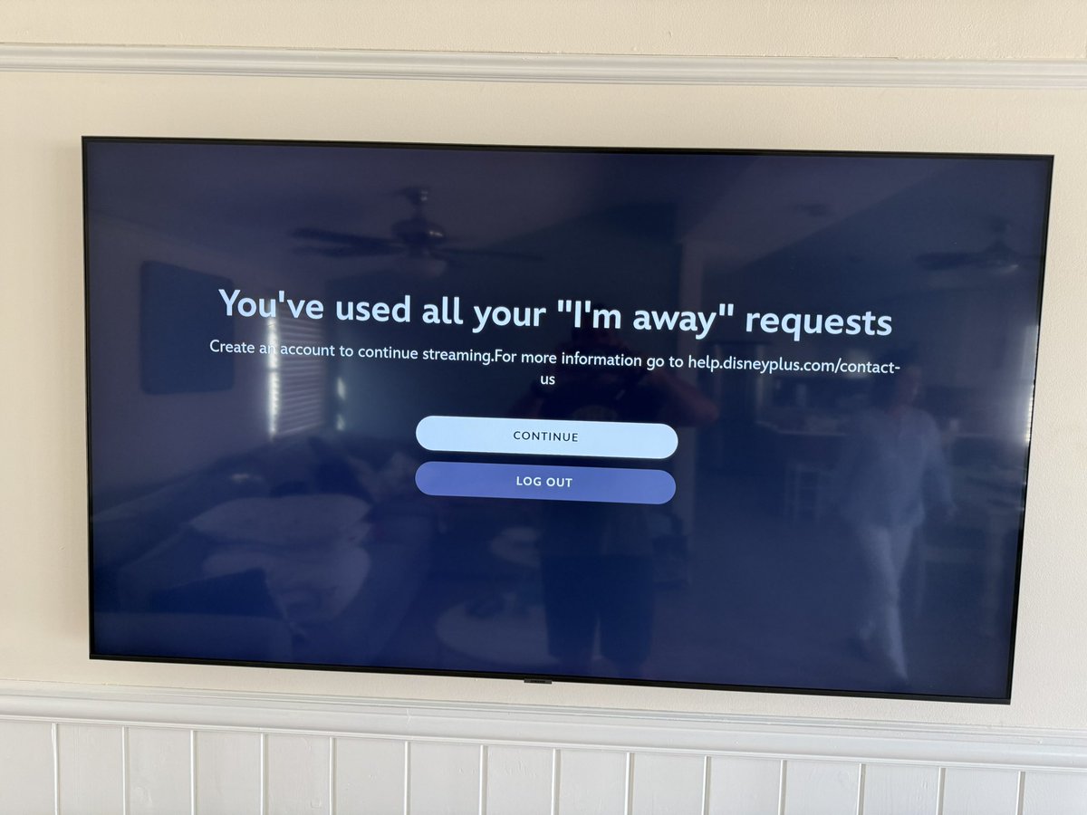 tomgarvey26's tweet photo. So what you’re saying is I’m not allowed to utilize your services when I travel? And I travel too much? @DisneyPlus https://t.co/c6JxSw4w1S