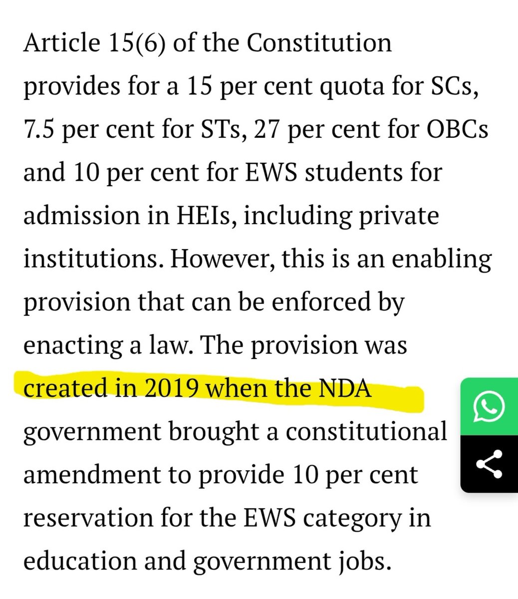 mxtaverse's tweet photo. Centre has asked states to decide if they want to implement reservations in private universities or not. Some states have already enacted the same. It's just a matter of time. https://t.co/EBHyoqrOpA