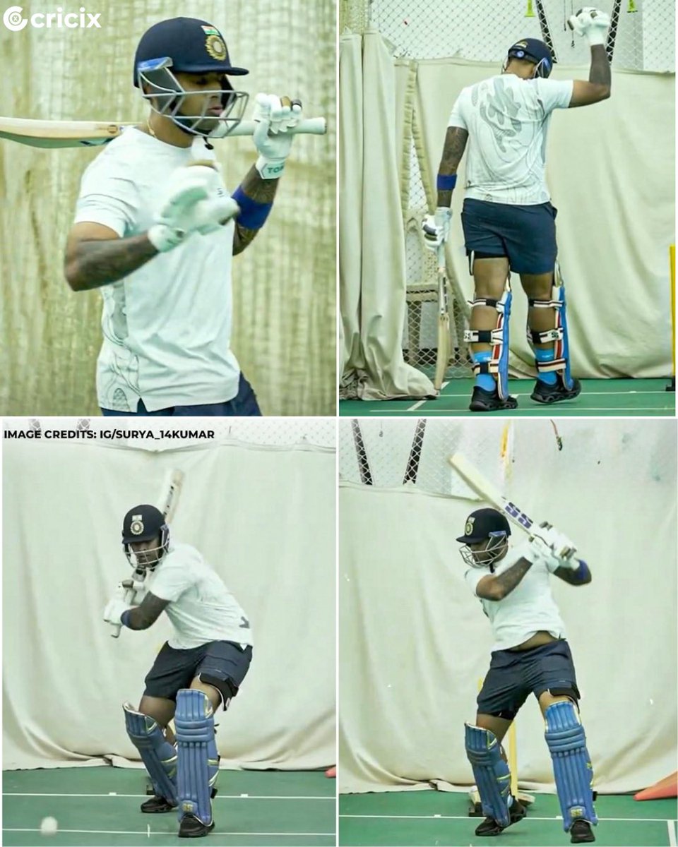 cricixofficial's tweet photo. Suryakumar Yadav Begins Intense Training, Faces 1,000 Balls in Marathon Nets Session 🔥💪 https://t.co/m9dtTI7lIx