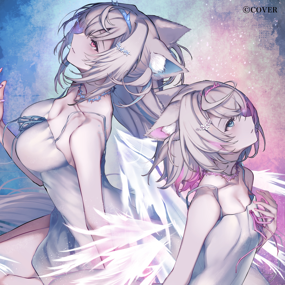 lizhi3's tweet photo. 【🩵🩷お仕事おしらせ🩵🩷】

FUWAMOCOのおふたりが歌う『沙耶の唄』のMVイラストを担当させていただきました。
㊗３周年おめでとうございます！ https://t.co/FFbXyBAaai