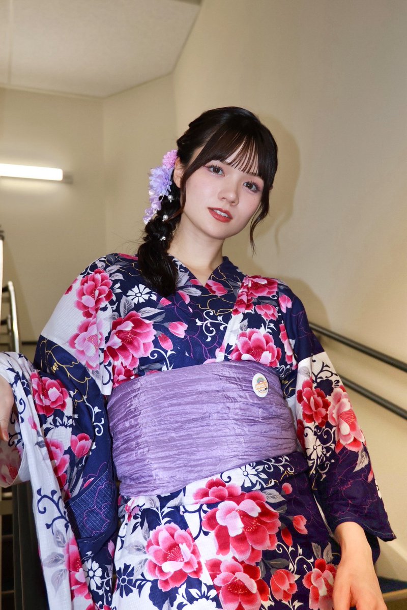 今年はネイビーの浴衣でした！ 浴衣LIVEめっちゃ夏感じた