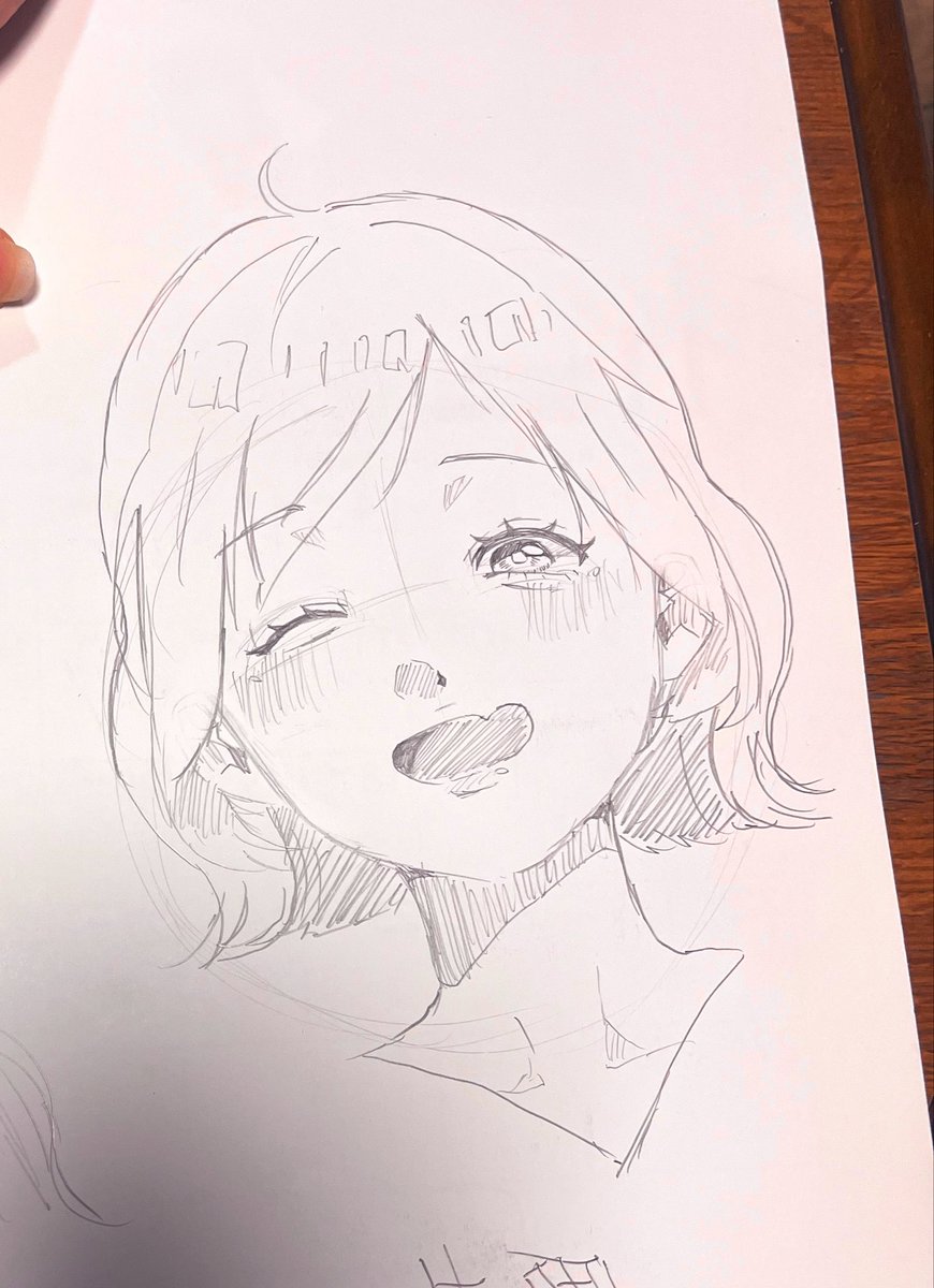 _ti_kyu_'s tweet photo. 適当に描くほど上手くいく
#イラスト　#らくがき　#創作 https://t.co/piMrg7pcqO