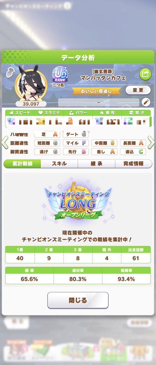 bubudachs's tweet photo. 予選で5〜7馬身差で勝ててたから行けると思ったけど、いつも加速して位置上げるところでポケットに入って上がりきれなかった https://t.co/YkFIwiHeWM
