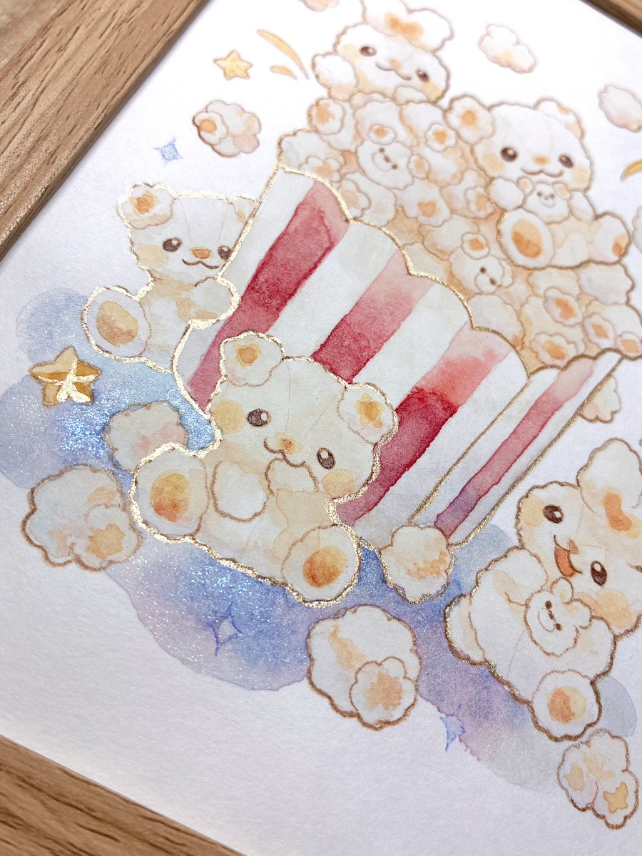 MofuCoffee's tweet photo. #いとわたあめ8周年
ポップコーンくま🍿🧸❤️ https://t.co/PD9vz3G99I