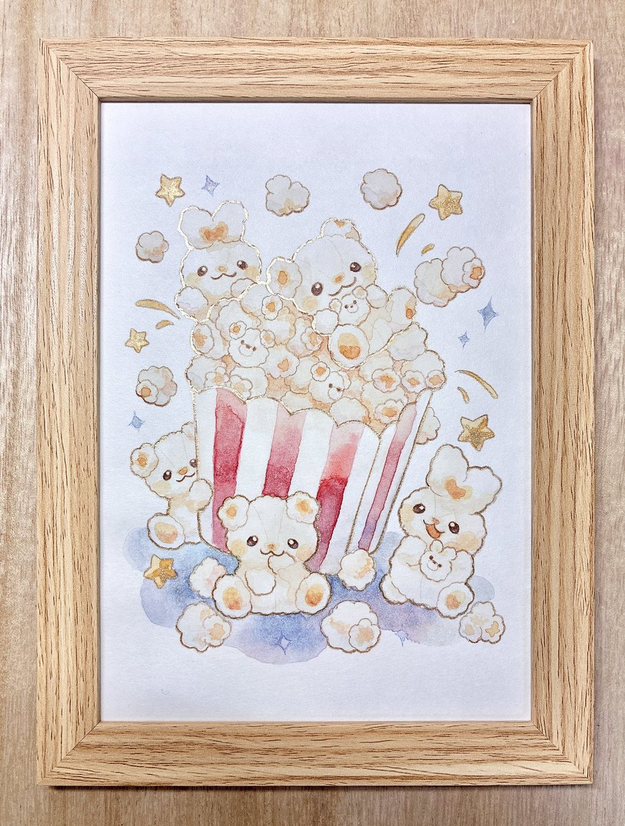 MofuCoffee's tweet photo. #いとわたあめ8周年
ポップコーンくま🍿🧸❤️ https://t.co/PD9vz3G99I
