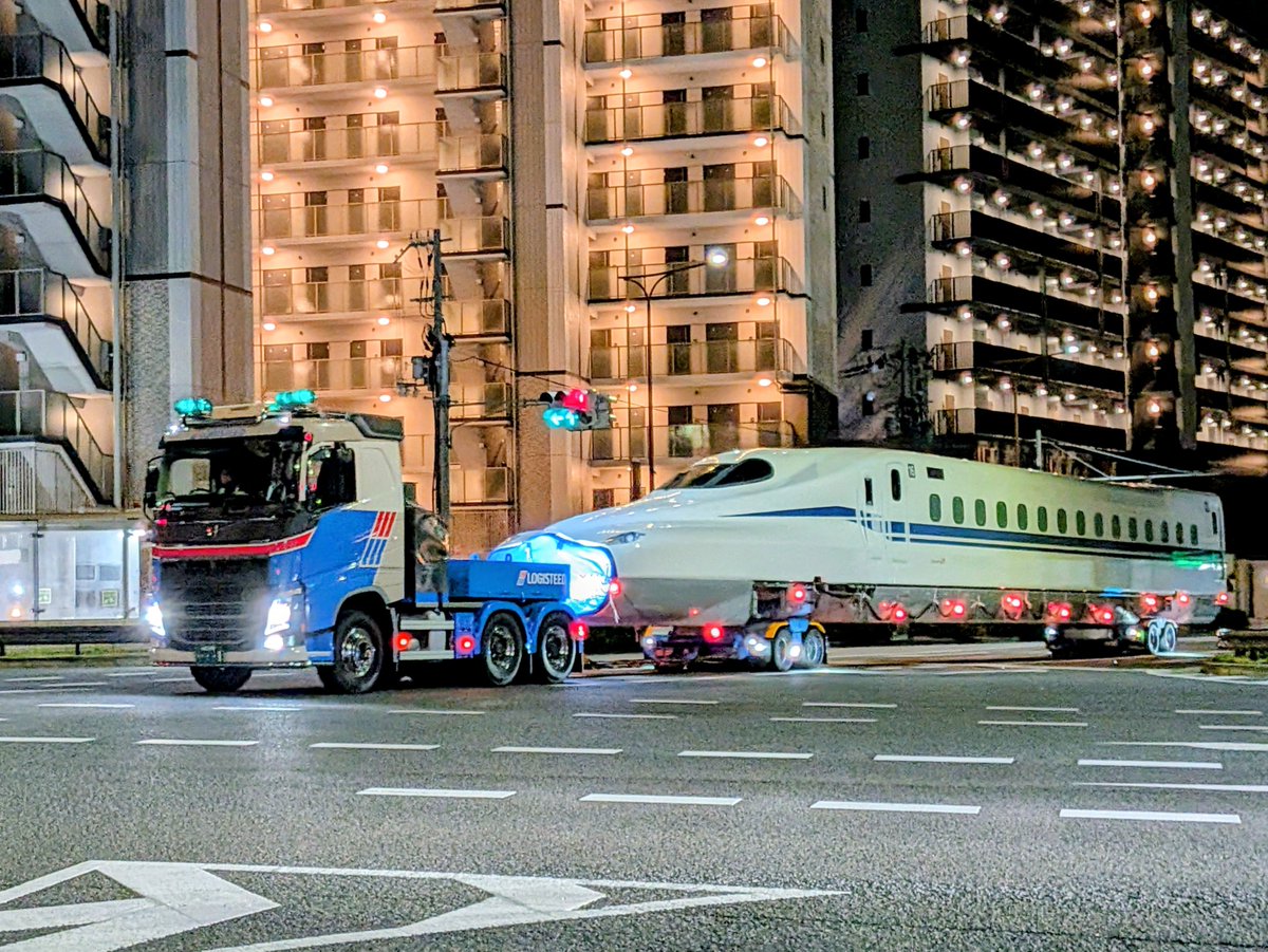 KU_SAJIRO's tweet photo. 2026/7/20〜30
N700S J59編成
16号車陸送

大阪港→鳥飼車両基地で陸送されました。 https://t.co/7DPjdLvIq7