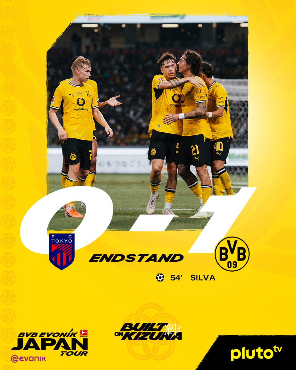 BVB's tweet photo. Fabio Silva erzielt das Tor des Tages und sorgt für einen BVB-Erfolg zum Abschluss der Japan-Reise. ✔️ https://t.co/rU5ahGi0gj