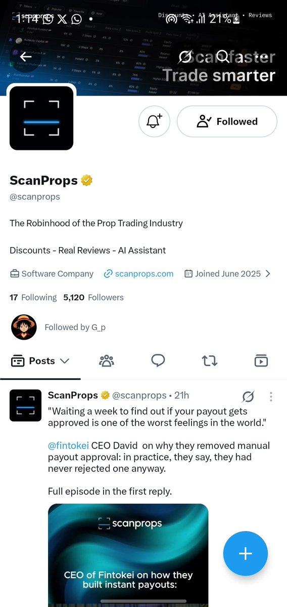 Wilson_CRT2's tweet photo. @scanpropstr @FTMarketslive Done ✔️ https://t.co/bZYPzXeAVJ