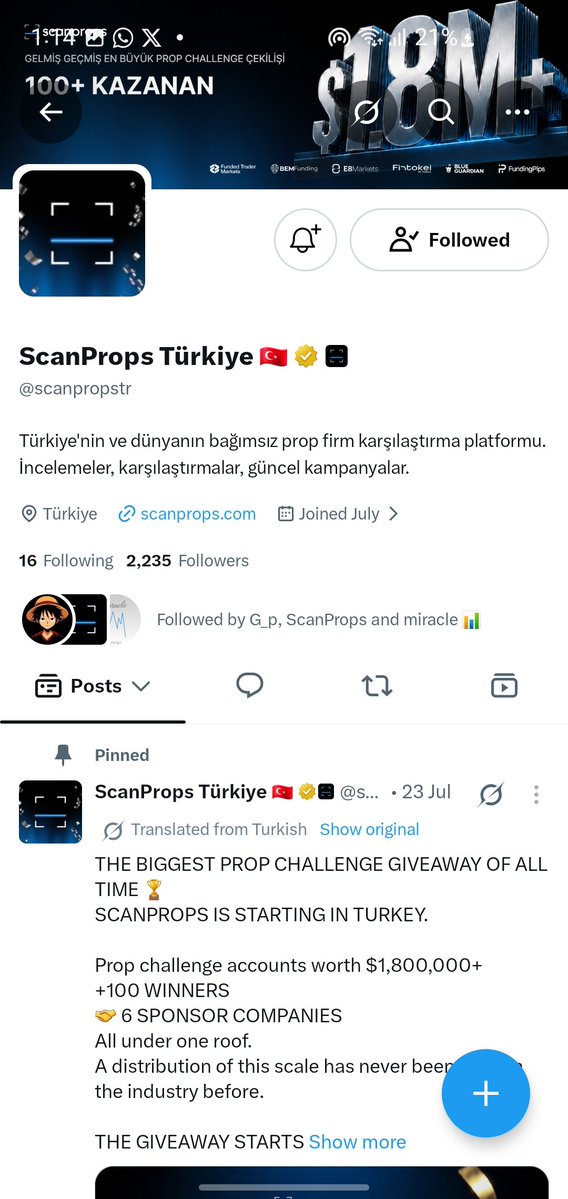 Wilson_CRT2's tweet photo. @scanpropstr @FTMarketslive Done ✔️ https://t.co/bZYPzXeAVJ