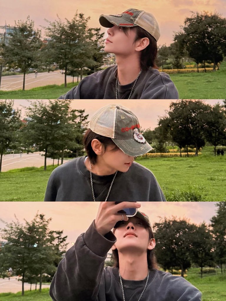 shuasmedia's tweet photo. joshua and sunset 🌅🧡 https://t.co/SqBwxqBbDv
