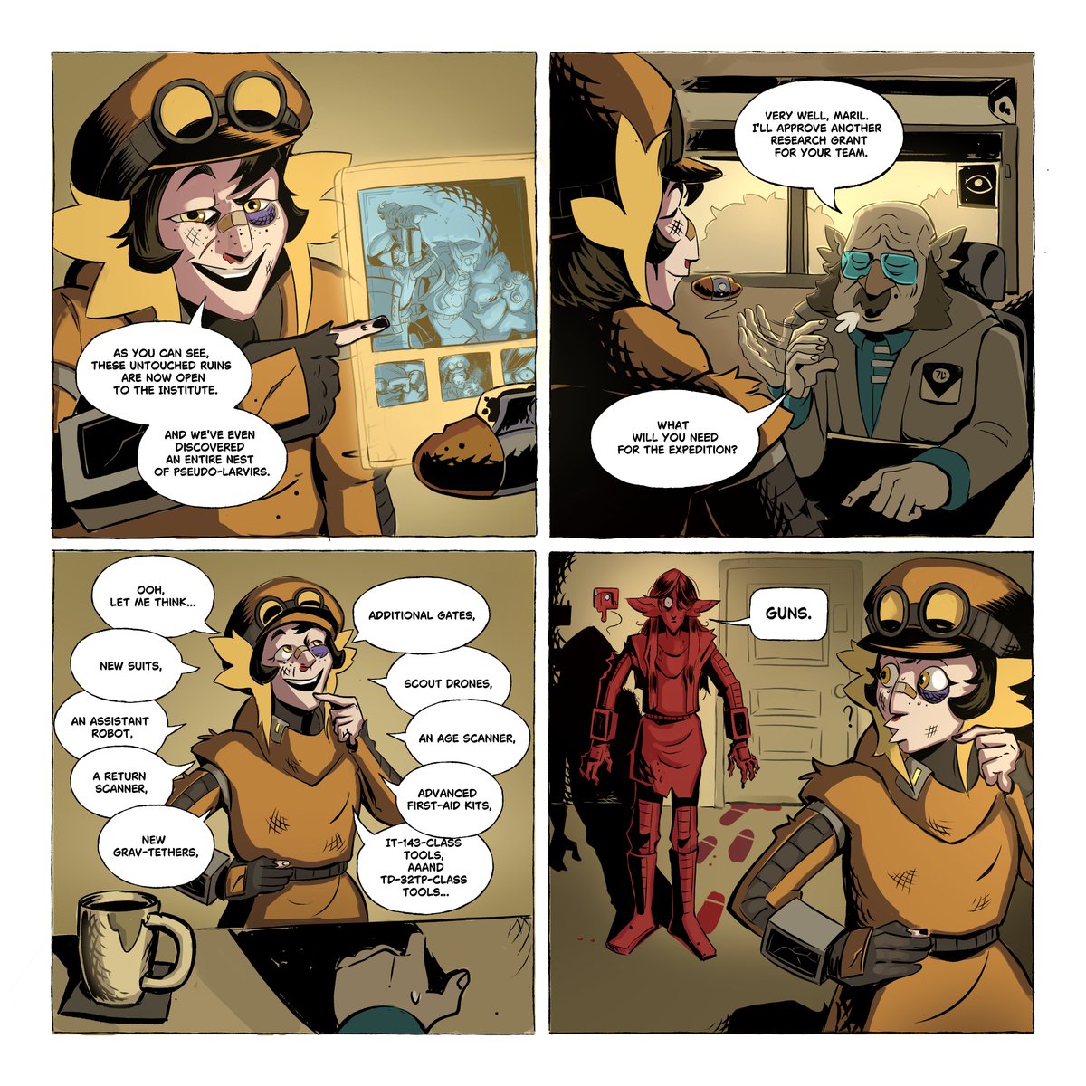 rayveriy's tweet photo. 2 last pages of my little comic. 

The Little Adventures of Two Toltorian Explorers. https://t.co/jGjn5nSPKM