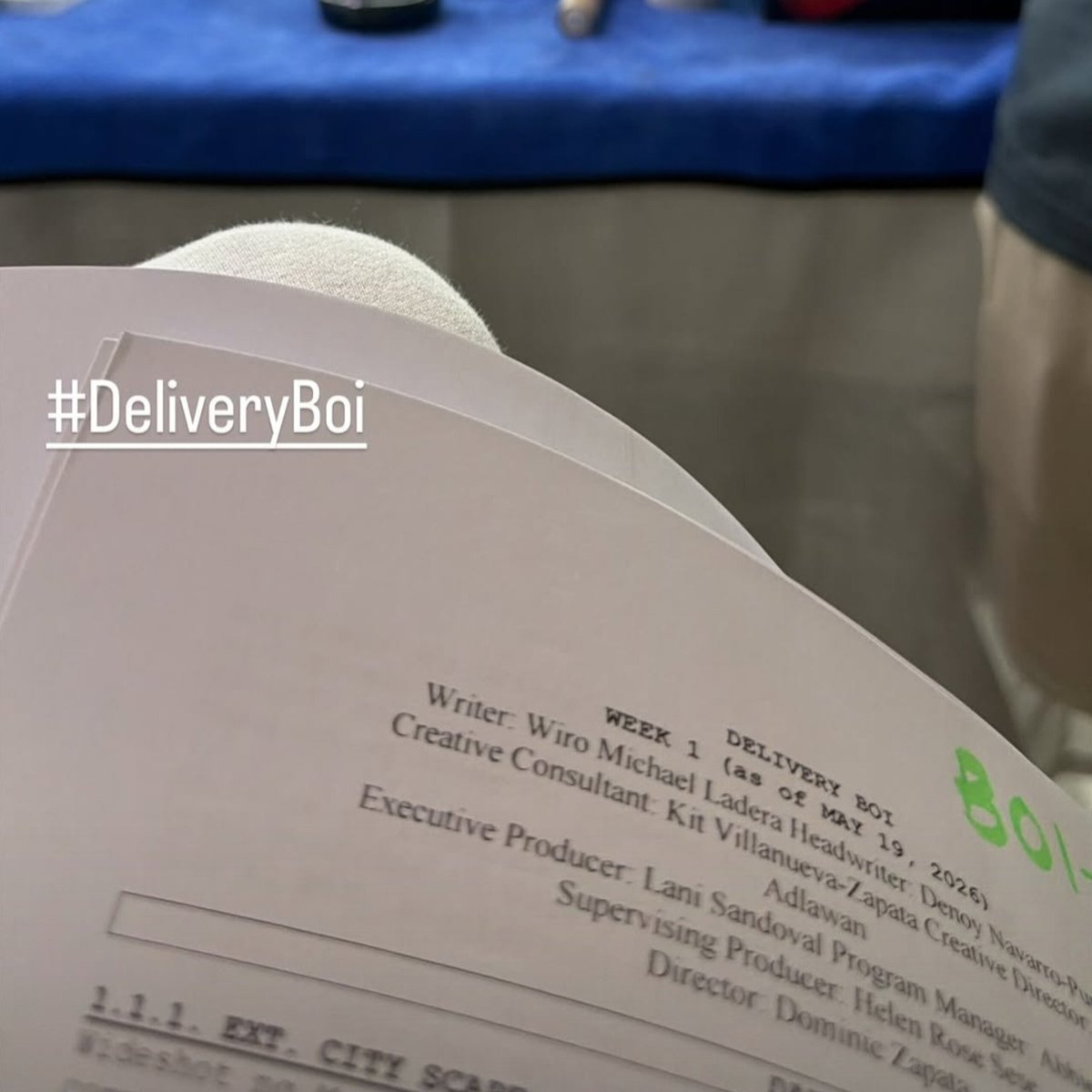KapusoCrave's tweet photo. Will Ashley is officially back on set as taping begins for GMA Afternoon Prime's upcoming series, 'Delivery Boi.'

The new afternoon drama is set to premiere in the fourth quarter of 2026. https://t.co/wvNN6PQq8Q