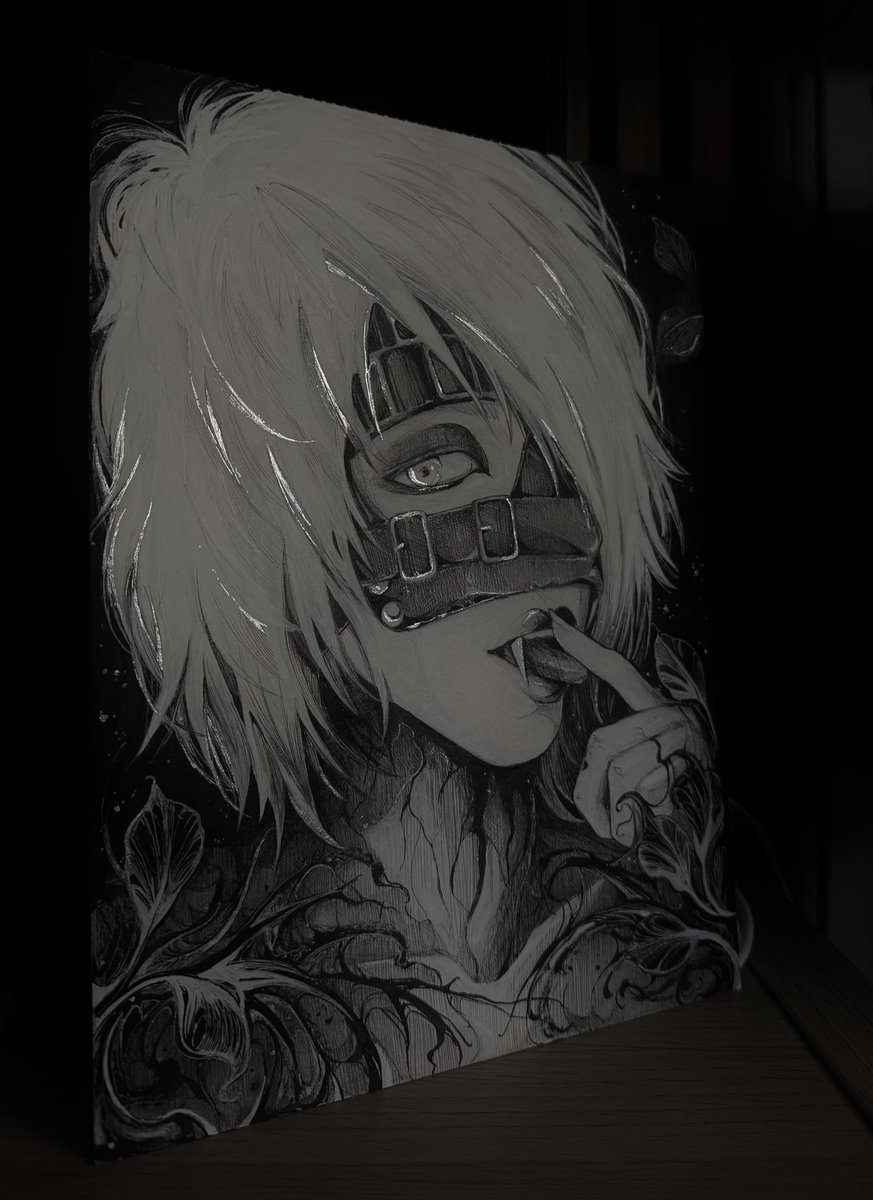 hazka__'s tweet photo. れいたさんのコミーシオン描きてしまった
こいう銀色のペンで初めてでした✨🩶

ご依頼いただきありがとうございます💕

#れいた #TheGazettE https://t.co/I28ZOS8EdT