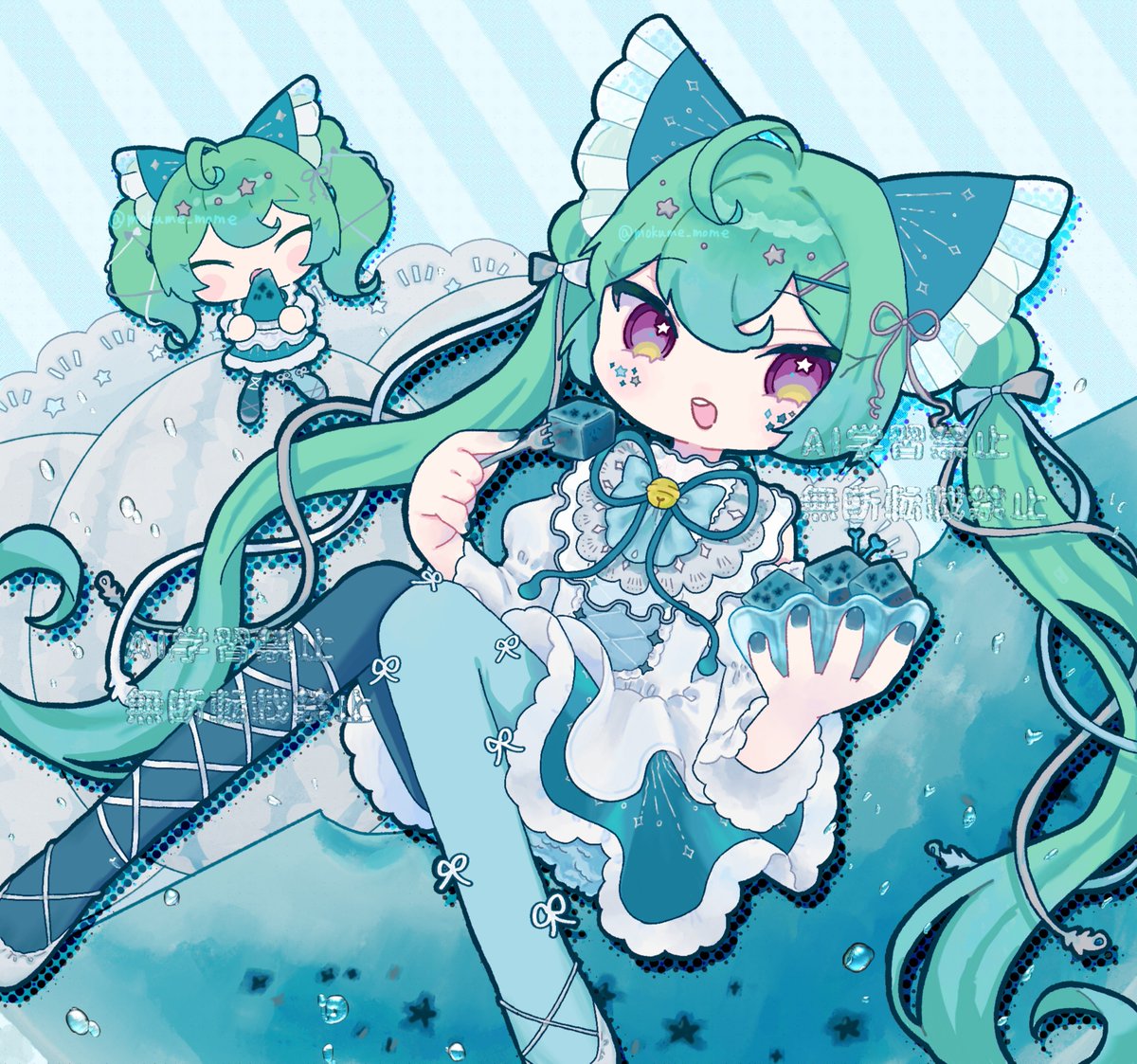 mokume_mome's tweet photo. ️🩵🍉​🎀⟡.·*. https://t.co/IqLmZamUIB