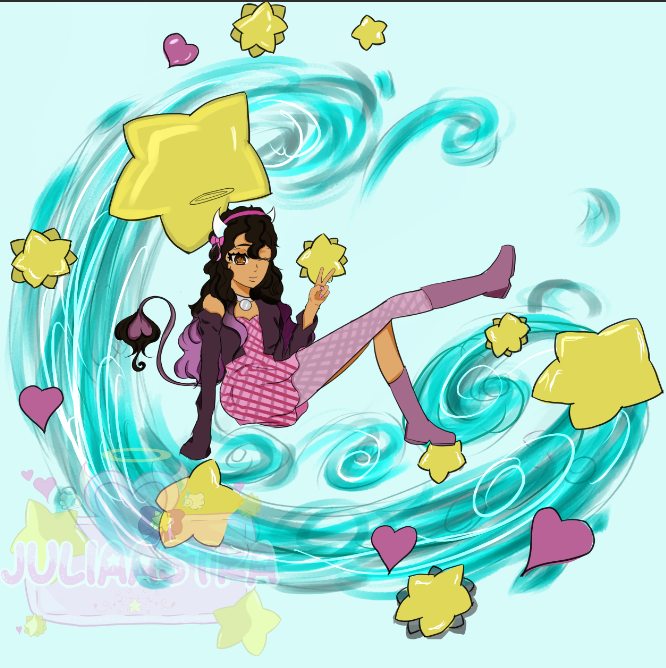 SerenRealm's tweet photo. It's not 100% done, but I drew my persona 
#digitalart #art https://t.co/fTmmwleyWs