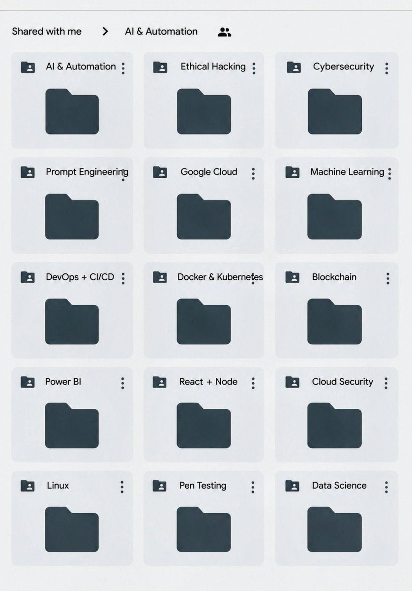 vikas_ai_'s tweet photo. All Paid Courses (Free for First 4500 People).

 𝗣𝗮𝗶𝗱 𝗖𝗼𝘂𝗿𝘀𝗲 𝗙𝗥𝗘𝗘 (PART - 1)
 1. Artificial Intelligence
 2. Machine Learning
 3. Prompt Engineering
 4. Claude, ChatGPT, Grok
5. Data Analytics
6. AWS Certified
 7. Data Science
8. BIG DATA
9. Python
10. Ethical Hacking

(72 Hours only )

Like + RT + comment '' Drive ''

E.g. 👉 Free Material AWS. 

 https://t.co/a69pdc6BrX

Must Follow me so I can DM you.