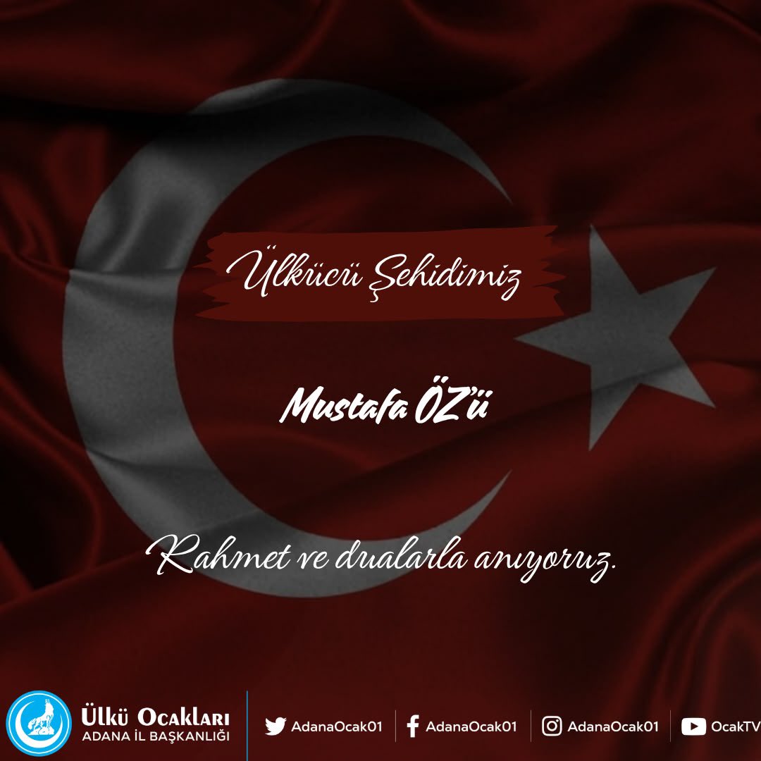 CemTutsoy's tweet photo. Şehadetinin Yıl Dönümünde Ülkücü Şehidimiz Mustafa Öz'ü Rahmet ve Dualarla Anıyoruz. https://t.co/FKAZayRunN