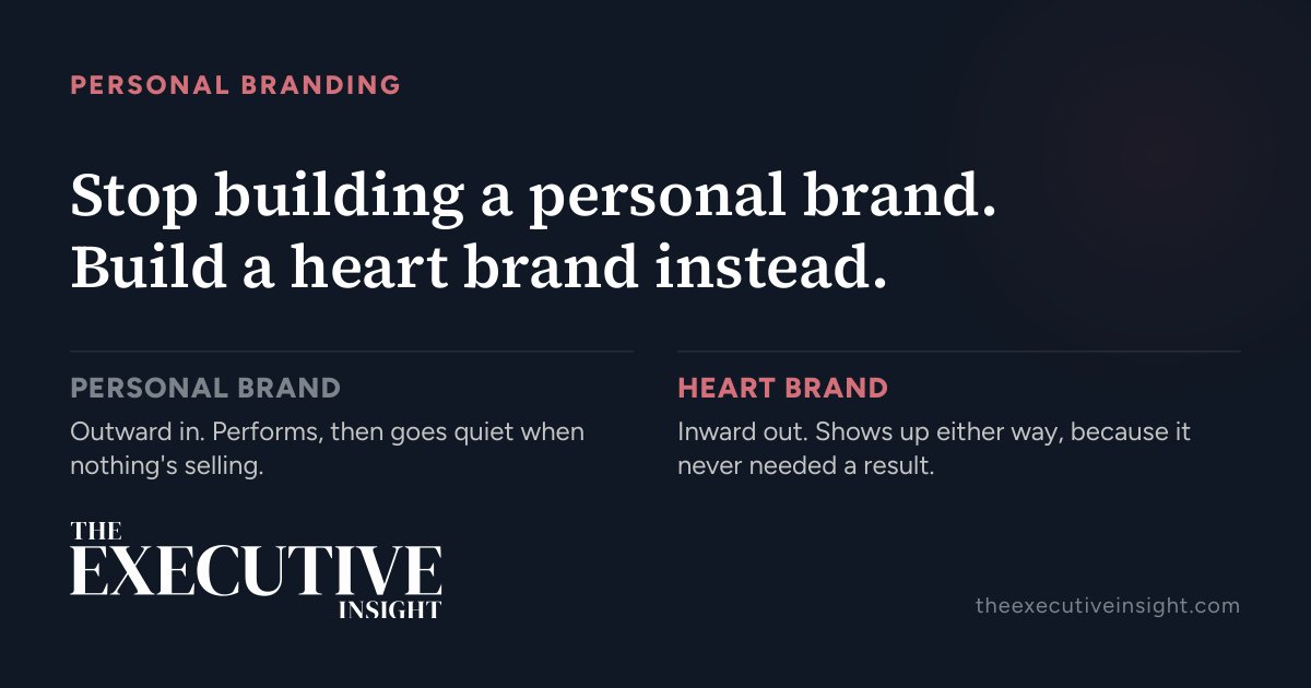 VictorLanzaG's tweet photo. 1/ Stop performing for the feed.   Start writing what actually happened.  Most executives making content are doing a bad impression of a 25-year-old. The hooks, the aesthetics, the cadence, all built by people with no track record who have to manufacture attention because they don't have decades of decisions to draw from.