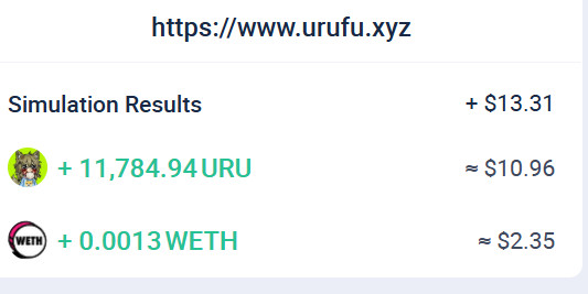 0xPiracyData's tweet photo. Guys, check this out 👀  
1) @urugemu is a solid team. They already built an amazing game and are now cooking a powerful launchpad on Uniswap v4 hooks.  
2) While the team was taking a nap, the first (and so far only) token launched on their platform was $URURUFU.  
3) The original deployer @TikiToki228  dumped his entire bag right after graduation.  
4) But the community fell in love with the idea and the lore so hard that they took over - CTO under @ururufumeme (socials, paid DEX, the whole package).  
5) The original deployer @TikiToki228  saw that the token was living its own life… and decided to buy back in.  Then he claimed all the trading fees and burned 39M $URURUFU (~4% of the supply).  

Yesterday I announced my own little flywheel:   Every day I claim $URU from my @urugemu NFTs and buy more $URURUFU with it.  This is the second transaction.