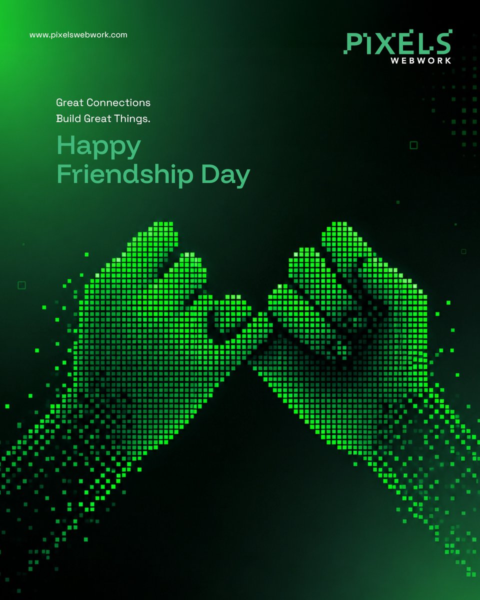 pixelswebwork's tweet photo. Happy Friendship Day! 🤝

Great Connections Build Great Things.

– Team Pixels Webwork

#HappyFriendshipDay #PixelsWebwork #GreatConnections #BuildGreatThings #Branding #DigitalMarketing #WebDevelopment #Innovation #CreativeAgency #BusinessGrowth https://t.co/RtUyt5damh