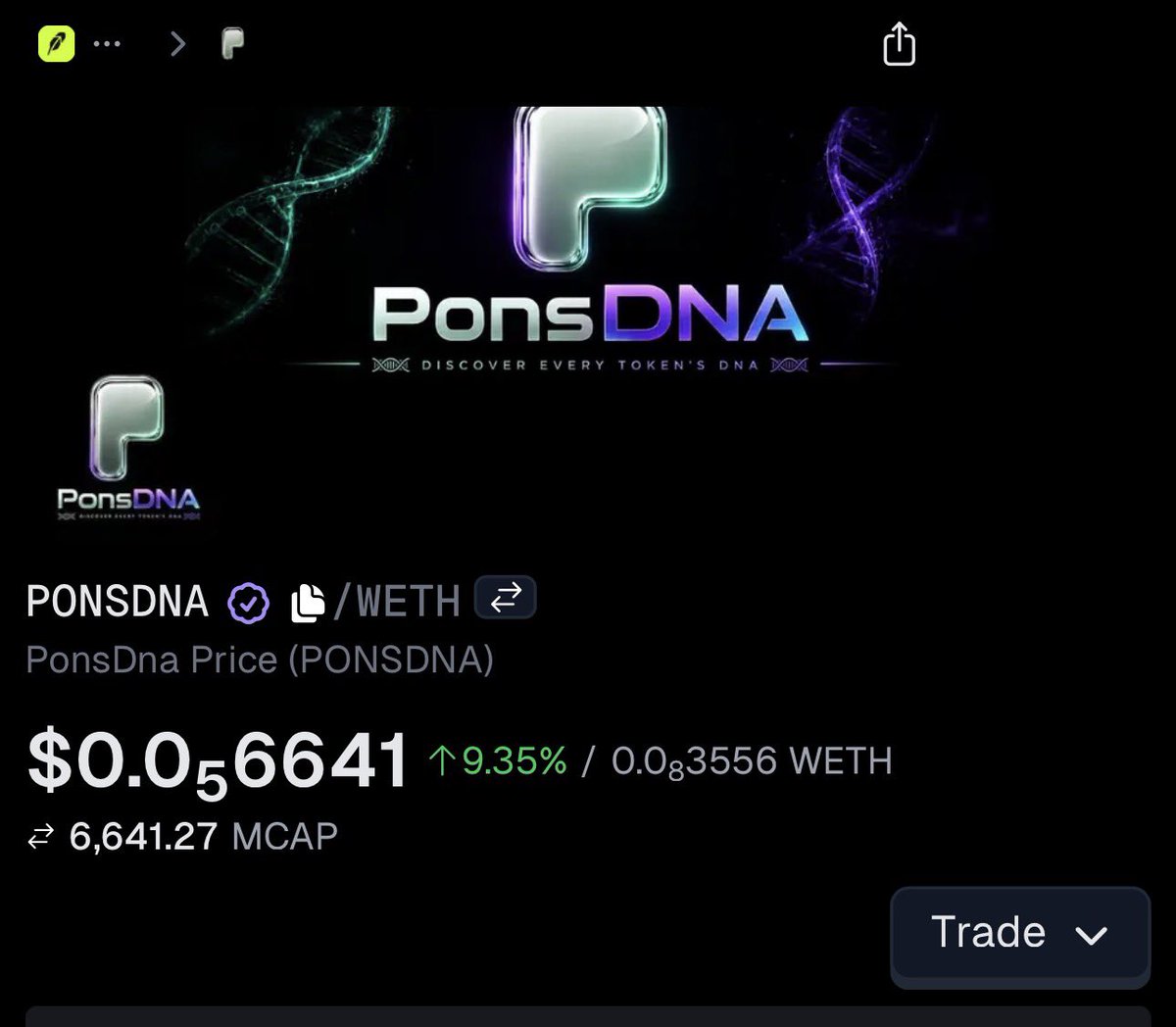 PonsDNA's tweet photo. 📈 GeckoTerminal Update

Our token information has been updated on GeckoTerminal. Everything is progressing step by step.

Stay tuned for more updates! https://t.co/fmtBIv0cEQ