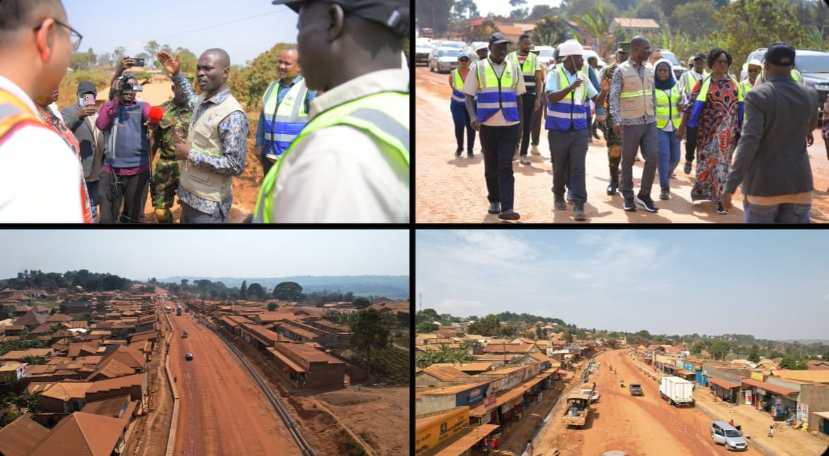 Alfrednsaba's tweet photo. 🚧Greater Masaka Infrastructure development 🤝 
Minister of Works & Transport @HonByamukama is currently inspecting the Masaka–Kyotera–Mutukula Road Project to assess the progress of ongoing construction works & ensure that implementation is in line with the approved work plan, engineering specifications & contractual timelines. The inspection includes engagements with the supervising engineers & the contractor to review the pace of work, address implementation challenges, and emphasize the timely delivery of a high-quality road

Inspection Findings and Issues
  Slow Progress: Only 30% physical completion achieved nearly two years into the project timeline.
  Dust and Disruption: Large stretches remain severely dusty because the contractor (Chongqing International Construction Corporation - CICO) only waters active construction zones, harming local businesses.
  Design and Standard Concerns: Ongoing debates regarding structural designs to handle heavy cross-border truck freight traffic to the Tanzanian border at Mutukula.

Next Steps and Government Action
  Contractor Engagement: The government plans to formally engage CICO to accelerate implementation pace.
  Mitigating Local Impact: Directing increased mitigation efforts for dust control and easing transportation obstacles for residents along the corridor.
@MoWT_Uganda
