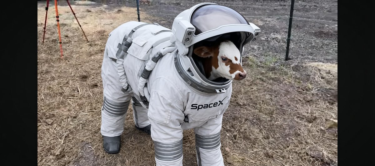 Talesfromgrok's tweet photo. Everyone wants to go to the moon. #Elon, I volunteer. #SpaceX #calf https://t.co/EBsfx8Zt9s