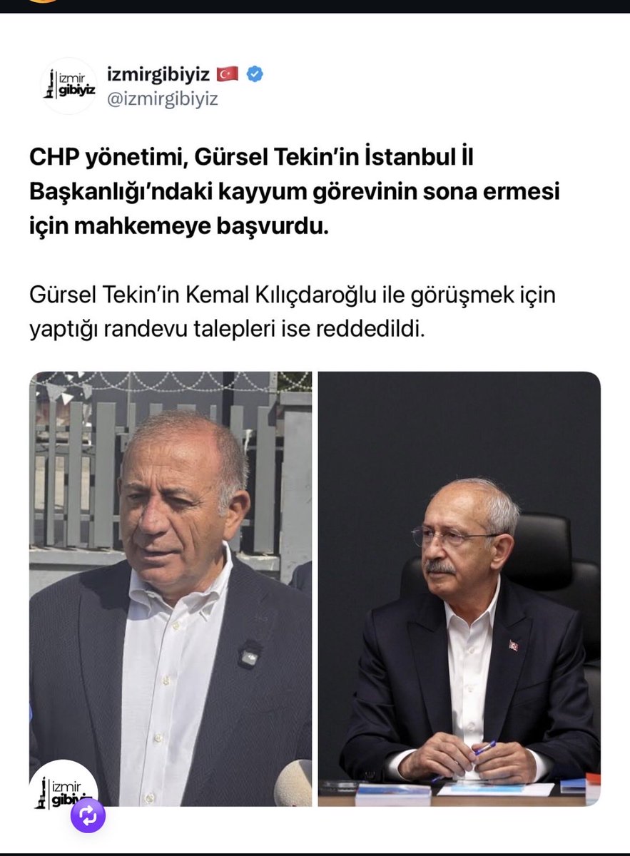 cerbalday's tweet photo. @gurseltekin34 Eeee ne diyon bu habere ? https://t.co/KO5HsMNOCV