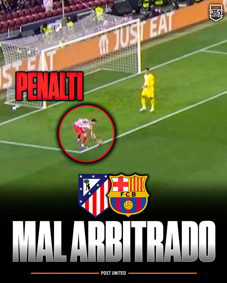 postunited's tweet photo. 🚨 LA UEFA RECONOCE EL ERROR ARBITRAL EN EL ATLETI - BARÇA DE CHAMPIONS

⚠️‼️ LAS MANOS COMO LA DE PUBILL DEBERÁN SER CASTIGADAS CON PENALTI

➡️ La UEFA ha emitido un comunicado confirmando que la directriz para la Champions 26/27 es clara: esas acciones en las que se toque el balón con la mano cuando venga directamente del pase de un compañero serán consideradas infracción