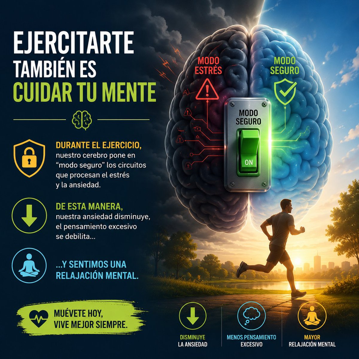 RapashFernandes's tweet photo. Beneficios del ejercicio físico en nuestra mente! https://t.co/SCuJ4eIioY