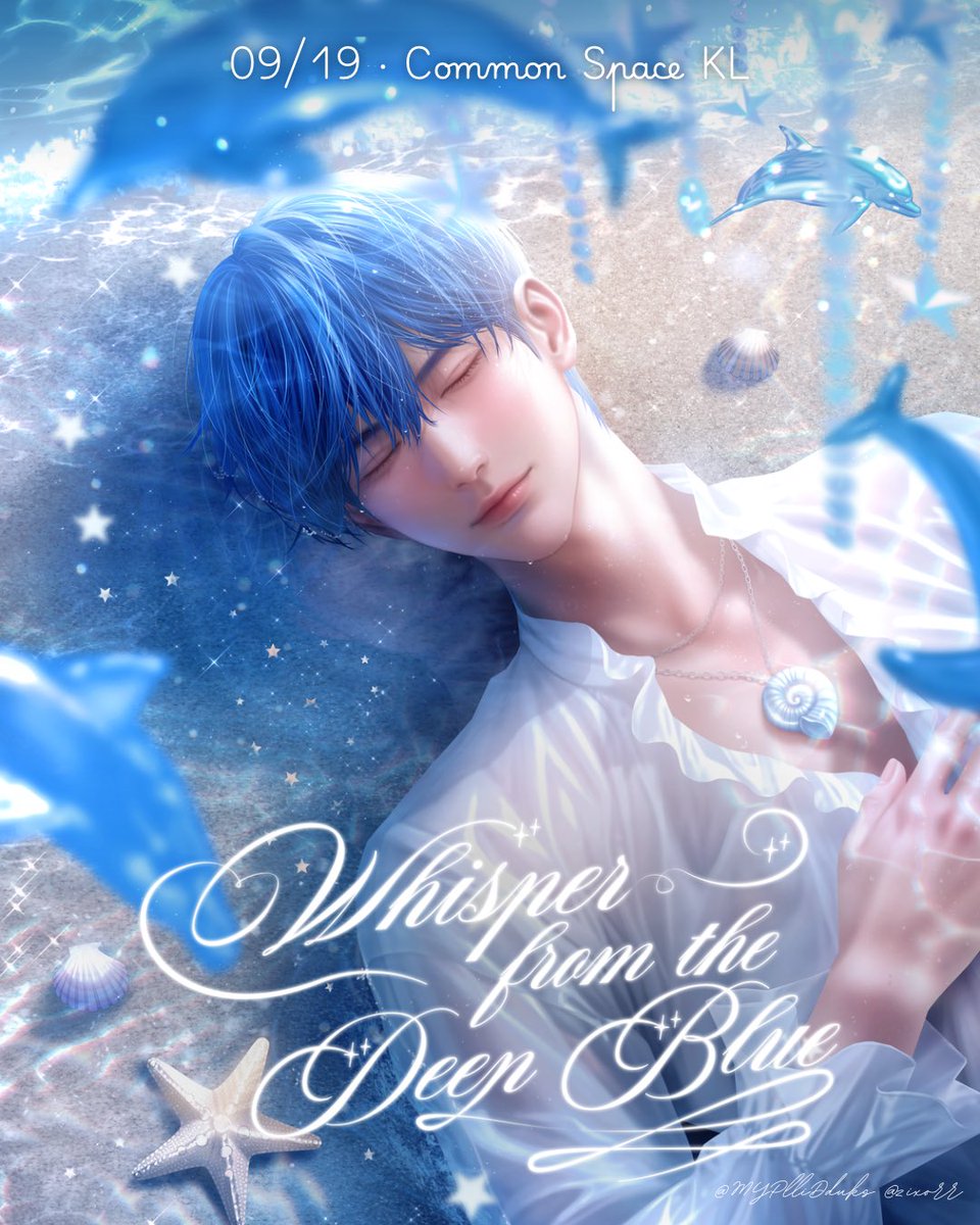 MYPlliDduks's tweet photo. Have you heard the melody from the deep blue? 

Follow its whisper, and we’ll meet by the sea.

Registration opens:
🗓️ 22 August 2026 (Sat)
🕗 8:00 PM (MYT)

🎨 Artwork by @zixorr 

#WhisperFromTheDeepBlue #플레이브 #예준 #HAPPY_YEJUN_DAY #Plave #Yejun https://t.co/swuxUShamY