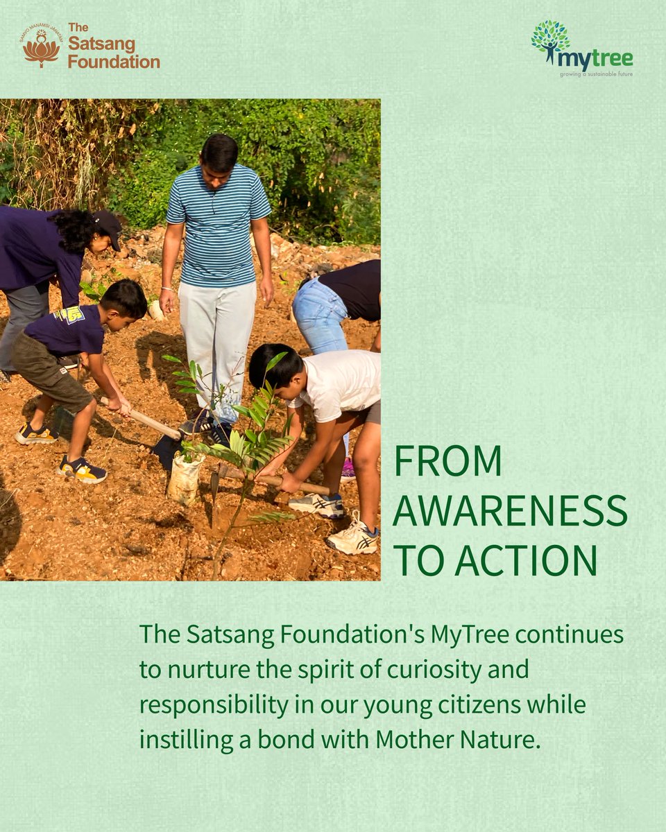 SatsangTweets's tweet photo. #TheSatsangFoundation #MyTree #Maitri #MyTreeAcademy #Environment #Sustainability #YouthForNature #PlantationDrive #SevaInAction https://t.co/WHCKts8VKD