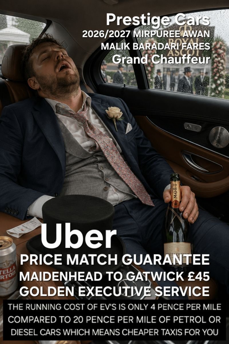 GodspeedCars's tweet photo. Maidenhead 2026 Mirpuree Malik Awan Barādarī fares Uber Price Match Guarantee.  #Maidenhead to Heathrow £15 Golden Executive Prestige Cars Marlow to Heathrow £27 Grand Chauffeurs Henley to Luton £45, Ascot Cars to Gatwick £40, Windsor Cars to Heathrow £13. Fixed rates All year https://t.co/FtqtvCHivw