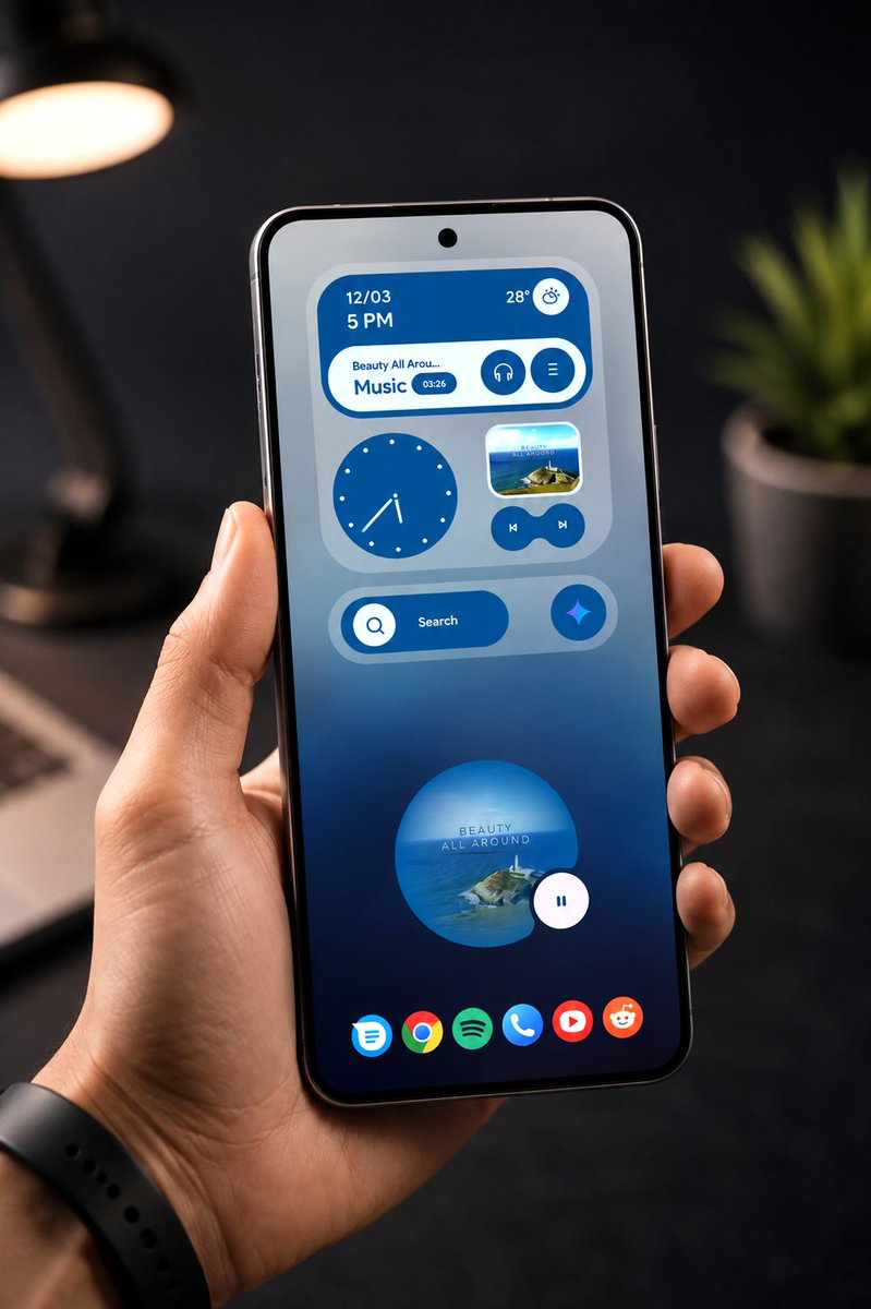 wigebox's tweet photo. #OneUI9 made me customize my Galaxy again... 
just not the way you'd expect. 👀

How far do you customize your Galaxy? https://t.co/k8VAbMQ8hc