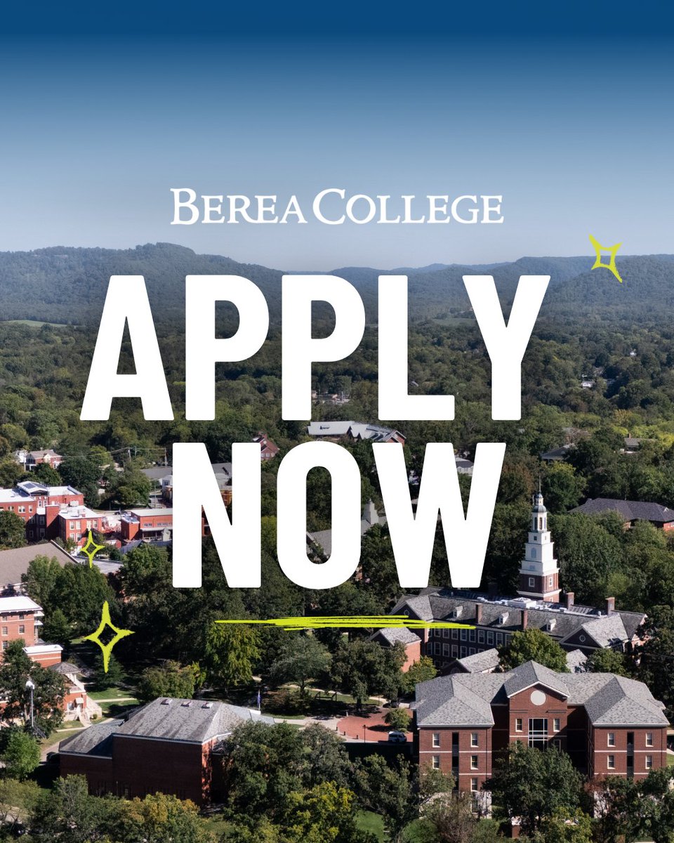 bereacollege's tweet photo. The wait is OVER. Berea College Fall 2027 applications are now OPEN! 📢

💙 Apply now: https://t.co/SP2qRv9I7V https://t.co/57UAmiS4AJ