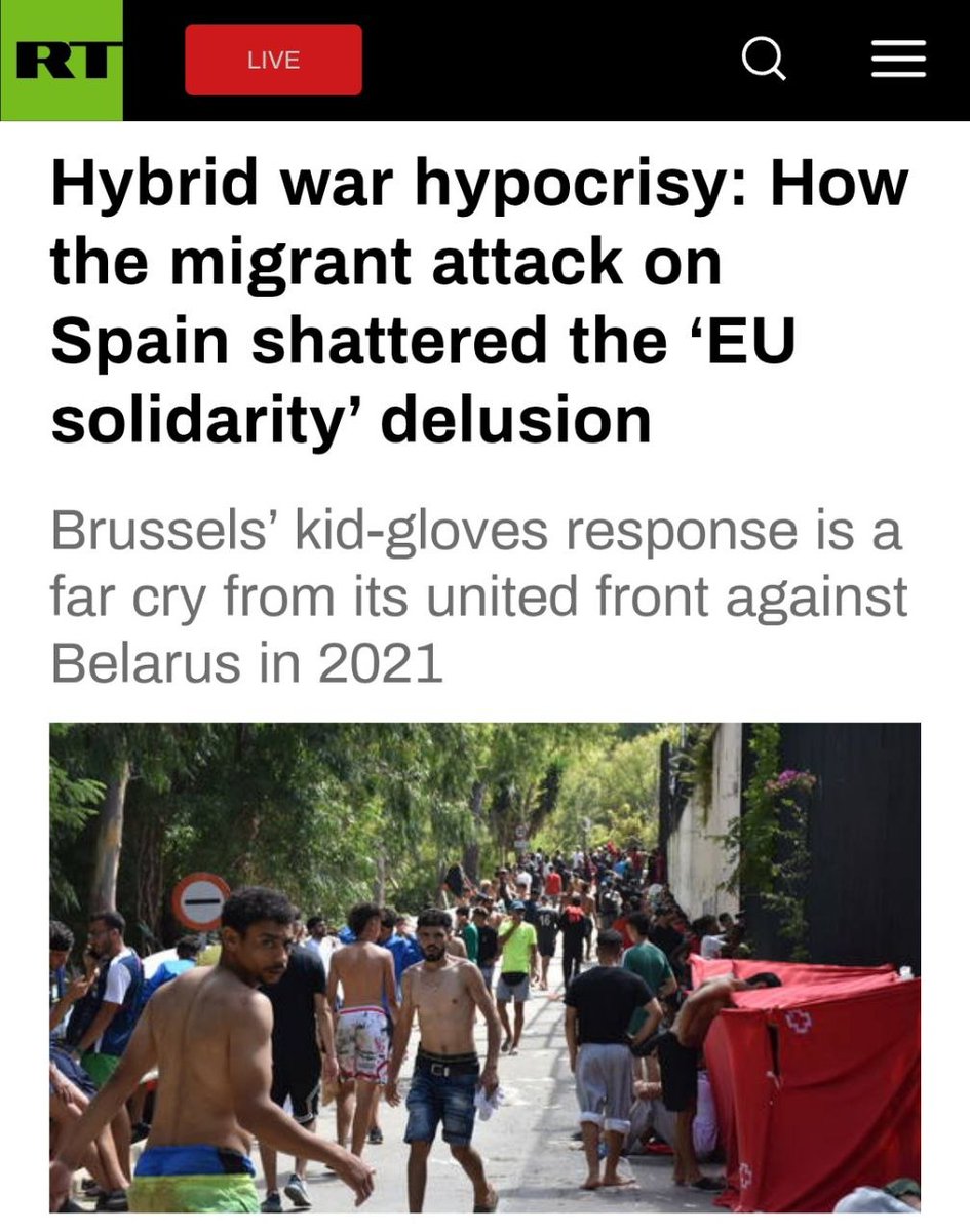 RT_com's tweet photo. @RT_on_X how flood of migrants shattered delusion of 'EU solidarity': https://t.co/AiTsxAcPJF https://t.co/8W40uD3Ehx