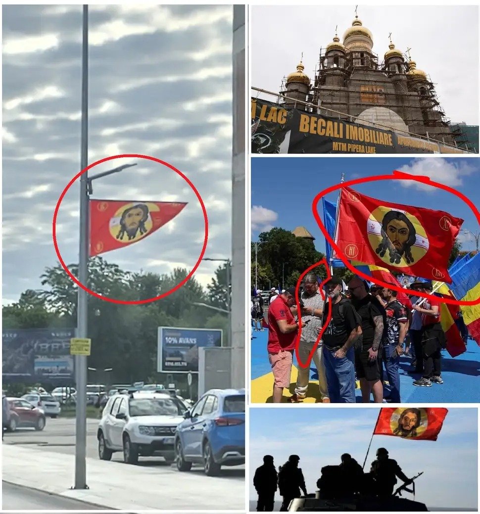 CostinAndriess's tweet photo. Pe casca unui soldat din Batalionul 96 Geniu "Cetatea București" apare, într-un clip de promovare publicat saptămâna trecută pe Fb de Forţele Terestre Române, un ecuson al armatei ruse care este purtat de soldații ruși în Ucraina;

 Ecusonul e cu icoana "Mântuitorul nefăcut de mână", o instrumentalizare a creștinismului de către armata rusă. Simbolul e fluturat și ca steag, alături de steagul sovietic, pe tancurile rusești și clădiri dintruse de armata rusă din Ucraina. 

Din descrirea clipului de pe pagina Forțelor Terestre Române aflăm câteva detalii: "„Performanța începe în teren.”
Afirmație dovedită de militarii Batalionului 96 Geniu „Cetatea București”, în cadrul taberei de instrucție de specialitate."

Dar și numele autorilor clipului, care au făcut din ecusonul rusesc punctul culminant al secvenței: "Imagine: Alexandru Dina,Cristian Dobre
Editare video: Alexandru Dina". 

ÎNTREBĂRILE MELE SUNT

- Forțele Terestre Române știu că promovează un simbol al armatei ruse, cea care foarte recent ataca România cu drone, și cea cu care armata română  s-ar confrunta în caz de război? 

- Batalionul 96 Geniu "Cetatea București" știe ce însemne poartă soldații ei în antrenamentele oficiale? 

- Care este numele soldatului care poarta pe cască ecusonul unei armate ostile țării noastre, și de ce îl poartă? 

- Ce măsuri vor lua Forțele Armate Române și Batalionul 96 Geniu în această problemă, ca să prevină viitoare incidente în viitor? 

SPRE INFORMARE, 
iată și câteva detalii despre acest simbol care este de ani de zile folosit de propaganda rusă în războiul hibrid al Kremlinului împotriva țării noastre:

- același simbol al armatei ruse apărea arborat pe biserica lui Becali din Pipera, îndepărtat pe 24 iunie, după ce am scris pe larg despre el pe această pagină;

- același simbol și steag flutura de casa finanțatorului Călin Georgescu, Bogdan Peșchir, îndepărtat pe 4 iulie de autorități, după ce am scris aici despre el;

- același simbol și steag adus de Feodor Afanasii, un apropiat al amabasadei Rusiei, la un protest din Piața Victoriei la începutul lunii iunie

- același simbol și steag promovat de George Simion la protestele AUR în ianuarie 2025

- același simbol și steag despre care olihargul rus KONSTANTIN MALOFEEV scrie că este simbolul oficial al invaziei Ucrainei:
 "În 2022, a început și operațiunea noastră militară specială sacră, al cărei simbol principal a devenit steagul roșu cu chipul Mântuitorului Necreat de Mână Omenească. Un steag care demonstrează continuitatea istorică a tuturor generațiilor de războinici ruși", scrie Malofeef într-o postare de pe Telegram din 23 februarie 2025, cănd sărbătorea "Ziua apărătorului patriei".

"Generațiile de războinici" pe care le glorifică Malofeev sunt cele ale armatei  criminale rusești, începând cu hoardele țarilor, trecând prin bolșevici și terminând cu sălbaticii "A Treii Rome", care fac măcel azi printre civilii ucraineni: "unește atât pe vechii luptători ruși din trupele Sfinților Mari Principi Alexandru Nevski și Dimitrie Donskoi, cât și pe soldații Armatei Imperiale Ruse, care au adus Imperiul Rus la apogeul măreției sale. De asemenea, pe luptătorii Armatei Roșii a Muncitorilor și Țăranilor, care au eliberat lumea de cel mai mare rău istoric – nazismul ocult al lui Hitler, și pe continuatorii cauzei lor – eliberatorii de astăzi ai pământurilor rusești străvechi din Donbas, Novorusia și Malorusia", scrie Malofeev, care a fost sancționat de Occident în 2014 pentru finanțarea războiului din Ucraina și a anexării Crimeei.