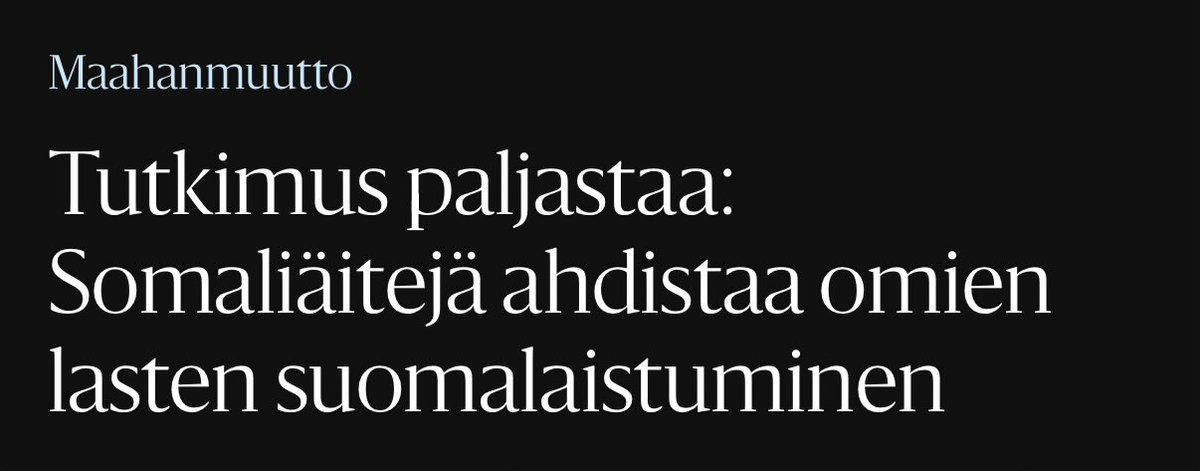 ramikurimo's tweet photo. Kannattaako Suomen ottaa sellaisia maahanmuuttajia, jotka eivät halua, että heidän lapsensa kotoutuvat ja integroituvat suomalaiseen yhteiskuntaan?

Lähde: HS https://t.co/9TbdCEhE8r