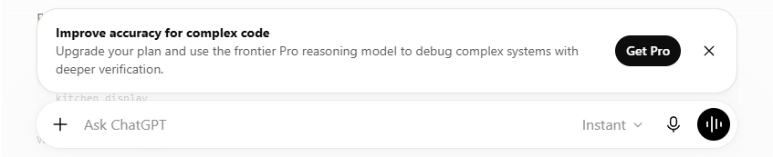 DavidWheater's tweet photo. @OpenAI enough with the bloody pop ups. I pay for plus. That's enough. If the pop ups continue I'm going to Claude https://t.co/3fLF2ZL2ZD