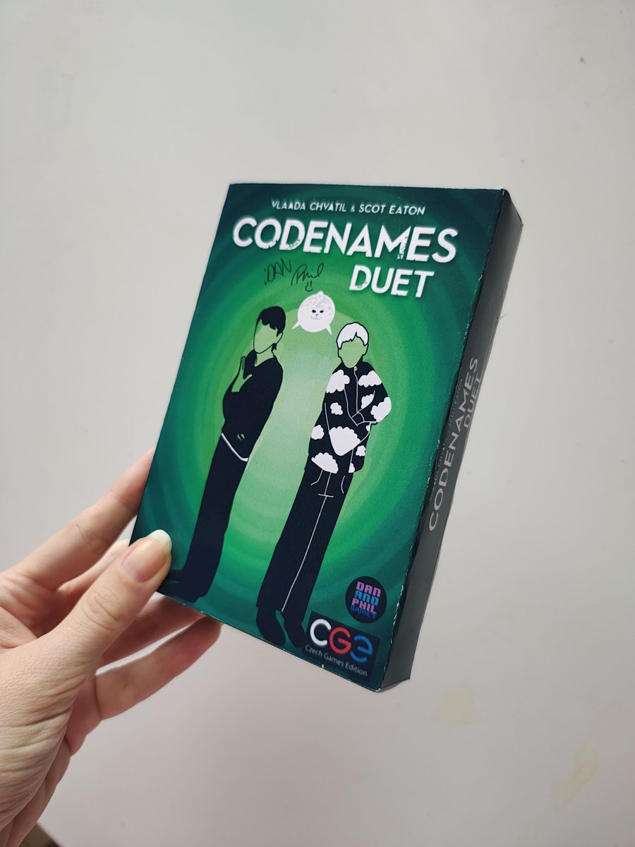 kateabek's tweet photo. I did a Dan and Phil version of Codenames some time ago 🫶🏻
It's a concept for board game, featuring Dan and Phil and a PHEAL as a speech bubble between them

Here is a little short of it as well 🫶🏻
https://t.co/Wb5yTNPOiL

#danandphil #phanart https://t.co/MYqQ7Fi4EY