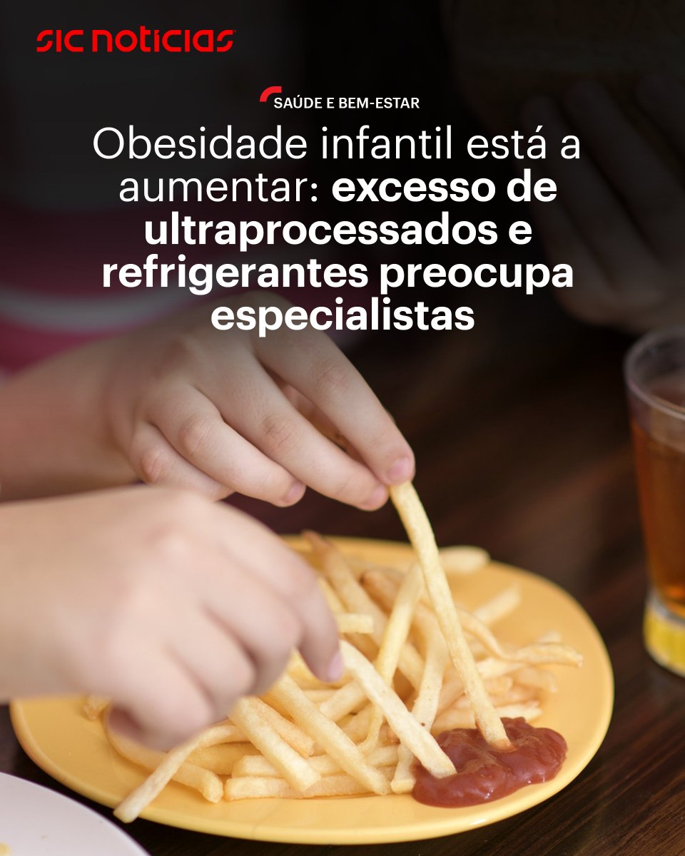 SICNoticias's tweet photo. A Ordem dos Nutricionistas alerta que são cada vez mais frequentes, em idade pediátrica, doenças tradicionalmente associadas aos adultos, como hipertensão arterial, diabetes tipo 2 e alterações do colesterol.
Saiba mais em: https://t.co/4a5vz8Ku62
#obesidadeinfantil #criancas #comida #diabetes #colesterol #saude #news #sicnoticias