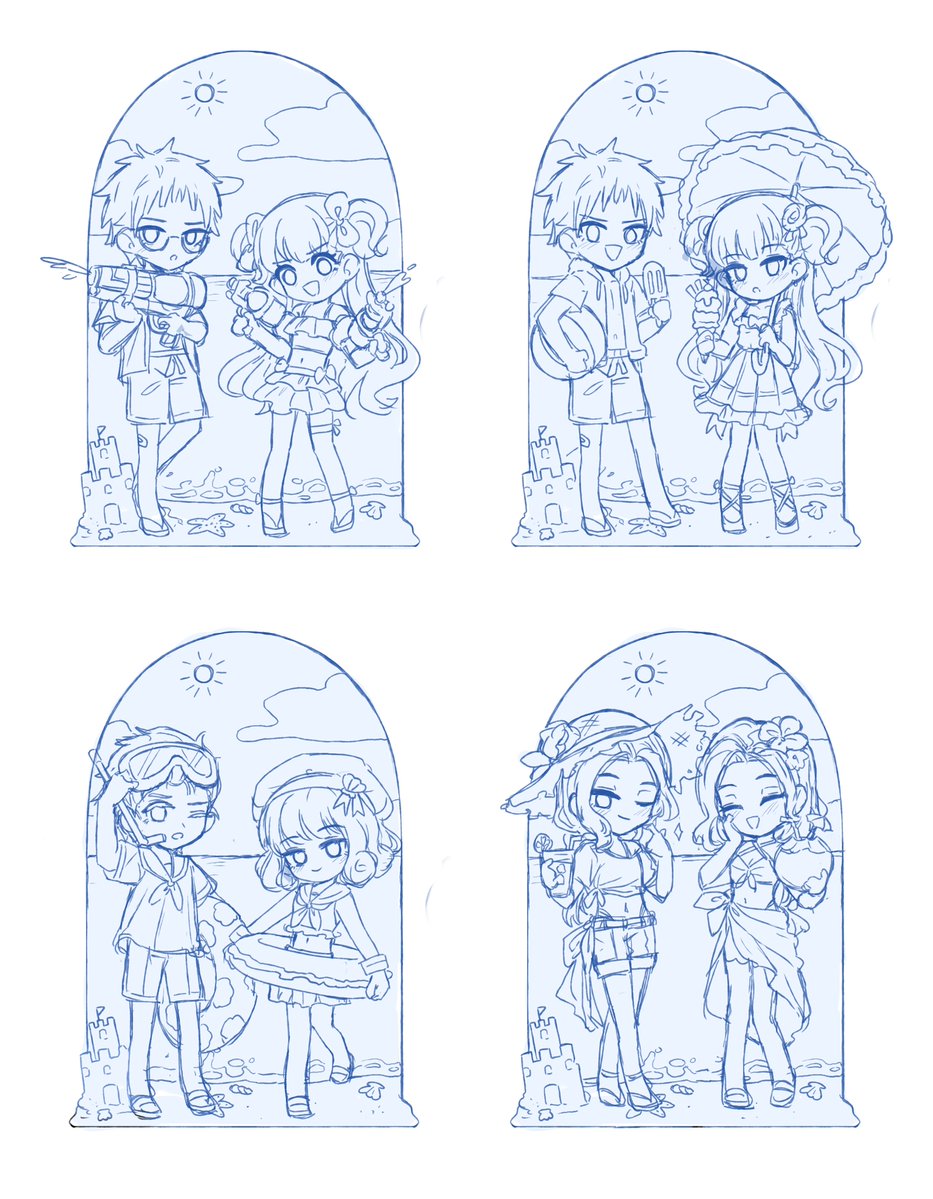 Mitchelldesu14's tweet photo. rkgk, these couples are ready for their summer date!☀️⛱️ https://t.co/yxCQVUOc4K